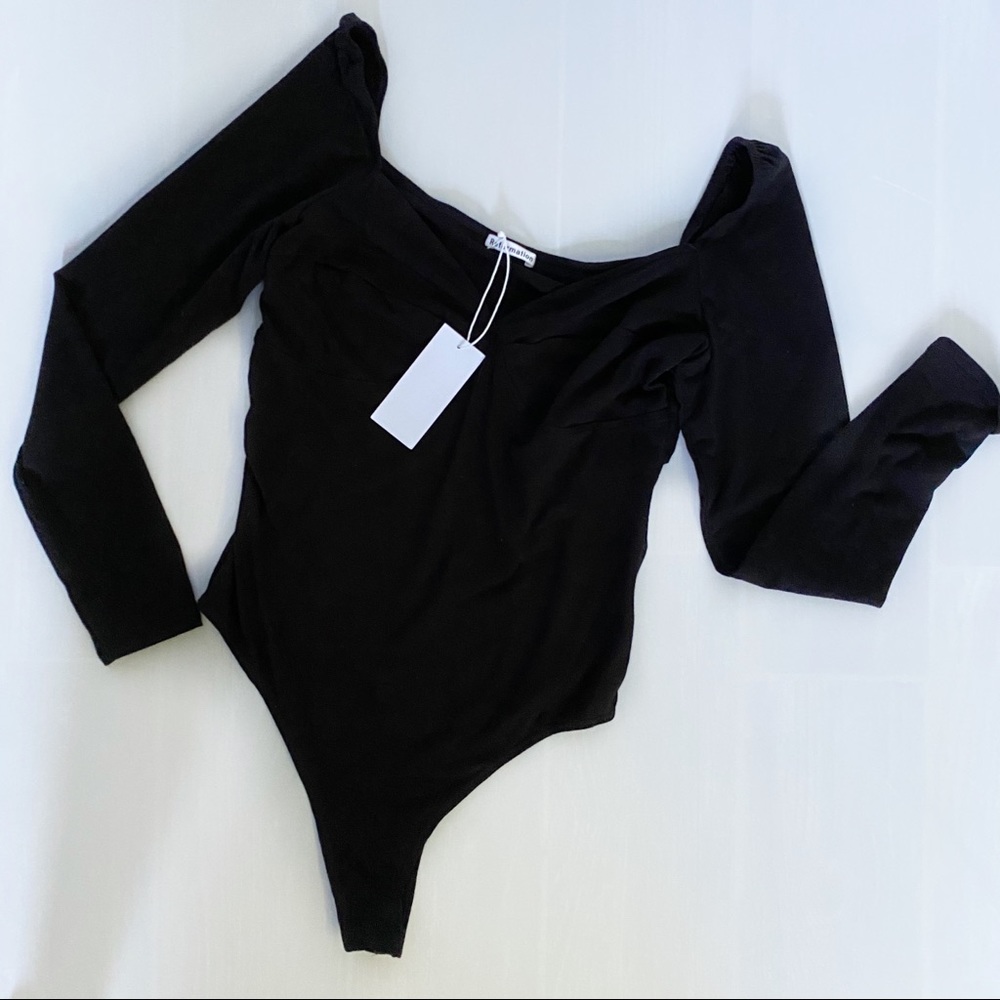 Reformation Heather Long Sleeve Cheeky Bodysuit - Picture 3 of 7